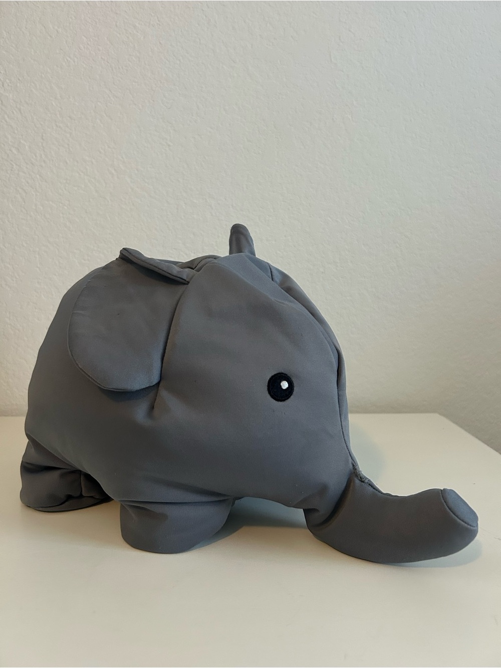 Kikkerland Elephant Travel Neck Pillow Buddy Airplane Plush Toy Convertible